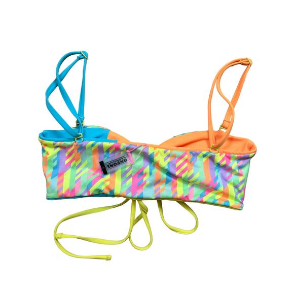 ONEONE Anastasia Reversible Swim Suit Neon Size Small - Picture 3 of 10